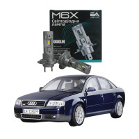 LED лампи Audi A6 C5 1997-2004 H7 M6X ближнє світло (4000Lm 5500K) / Ауді А6 (комплект 2 шт.)