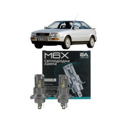  LED лампи Audi Coupe 1989-1995 H4 M6X ближнє/дальнє світло
(4000Lm) / Ауді Купе (комплект 2 шт.)