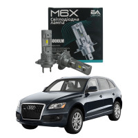 LED лампы Audi Q5 8R 2008-2012 H7 M6X ближний свет (4000Lm 5500K) / Ауди Ку5 (комплект 2 шт.)