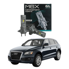 LED лампи Audi Q5 8R 2008-2012 H7 M6X ближнє світло (4000Lm 5500K) / Ауді Ку5 (комплект 2 шт.)