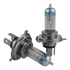 Комплект галогенних ламп H4 EA Light Vision Plus +70% яскравіший, 12V 60/55W (2 шт), для ближнього/дальнього світла