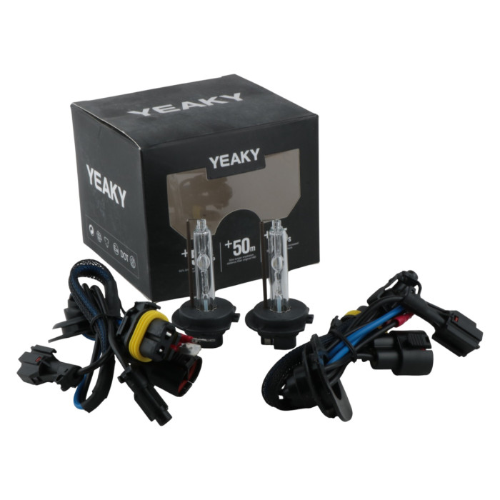 Ксеноновая лампа Yeaky H7 5500K 35W +50% PHILIPS стекло - яркий свет 3900Lm