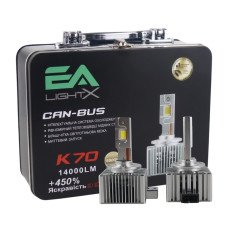 LED лампы BMW 1 Series (F20/F21) 2011–2019 ближнего и дальнего света D1S 14000Lm K70 Canbus EA Light X / БМВ 1 F20/F21 (комплект 2 шт.)