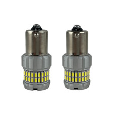 LED лампы BMW 3 Series (E36) 1990–2000 переднего поворотника (жёлтое стекло) P21W Белые 1156-60SMD EA Light X / БМВ 3 E36 (комплект 2 шт.)