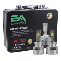 LED лампы BMW 5 Series (E39) 1995–2004 ближнего света D2S 14000Lm K70 Canbus EA Light X / БМВ 5 E39 (комплект 2 шт.)