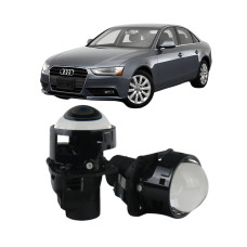 Bi-LED линзы 3" Audi A4 B8 2007-2011 62W 5700K NHK JN500 / Ауди А4 (2 шт.)
