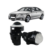 Bi-LED линзы 3" Audi A6 C6 2004-2011 62W 5700K NHK JN500 / Ауди А6 (2 шт.)