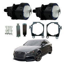 Bi-LED лінзи Audi A3 / A3L (LED Type) 2017-2020 3" X11 EA Light X 72/82W з перехідними рамками (2 шт.)
