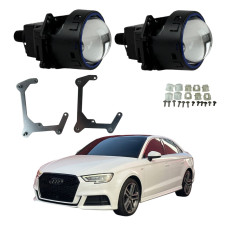 Bi-LED лінзи Audi A3 2017-2020 3" X11 EA Light X 72/82W з перехідними рамками (2 шт.)