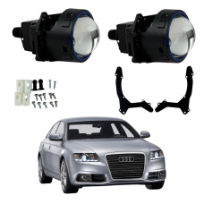 Bi-LED лінзи Audi A6L (Xenon) 2009-2012 3" X11 EA Light X 72/82W з перехідними рамками (2 шт.)