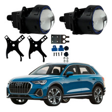 Bi-LED лінзи Audi Q3 (F3) 2018-2021 3" X11 EA Light X 55/95W з перехідними рамками (2 шт.)
