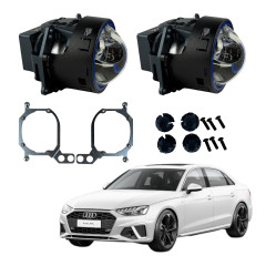 Комплект Bi-LED лінз Audi A4 / A4L (LED Headlamp) 2020-2021 EA Light X 3" X13 95W з перехідними рамками (2 шт.)
