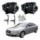 Комплект Bi-LED лінз Audi A6 C6 / A6L 2005-2011 (для встановлення 4 лінз / Quad-light) EA Light X 3" X13 95W з перехідними рамками (2 шт.)