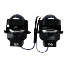 Комплект Bi-LED лінз Audi A6 C6 / A6L (Рестайлінг) 2009-2011 EA Light X 3" X12 70W з перехідними рамками (2 шт.)