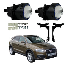 Bi-LED лінзи Audi Q3 (8U) 2011-2015 3" X11  EA Light X 72/82W з перехідними рамками (2 шт.)