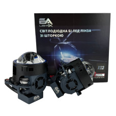 Комплект Bi-LED лінз Audi Q3 (F3) (LED Type) 2018-2021 EA Light X 3" X13 95W з перехідними рамками (2 шт.)