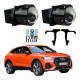 Комплект Bi-LED лінз Audi Q3 (F3) (секція дальнього світла / LED Type) 2018-2021 EA Light X 3" X10 Lazer 82W з перехідними рамками (2 шт.)