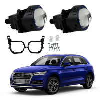 Комплект Bi-LED линз Audi Q5L (xenon No-AFS) 2018-2020 EA Light X 3" X11 80W с переходными рамками (2 шт.)
