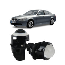 Bi-LED линзы 3" BMW 5 Series E60 2003-2010 62W 5700K NHK JN500 / БМВ 5 Серии (2 шт.)