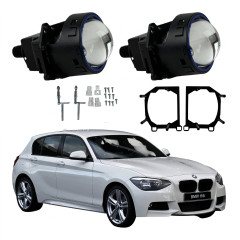 Комплект Bi-LED лінз BMW 1 Серії (F20/F21 LCI) (заміна штатного LED / LED Type) 2018 EA Light X 3" X11 80W з перехідними рамками (2 шт.)