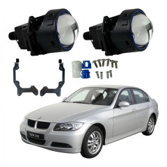 Комплект Bi-LED лінз BMW 3 Серії (E90/E92 LCI) 2010-2012 No-AFS EA Light X 3" X11 80W з перехідними рамками (2 шт.)