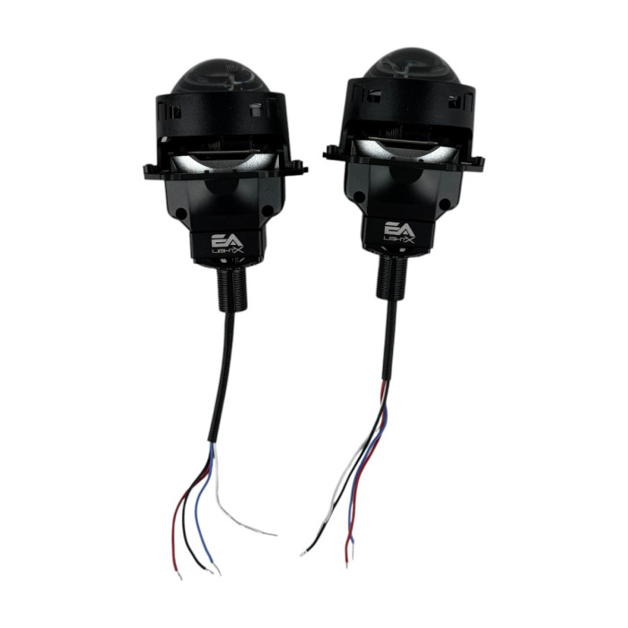 Комплект Bi-LED линз BMW 3 Серии (E90/E92 LCI) 2010-2012 No-AFS EA Light X 3" X11 80W с переходными рамками (2 шт.)