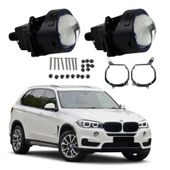 Комплект Bi-LED лінз BMW X5 (2012-2017) EA Light X 3" X11 80W з перехідними рамками (2 шт.)