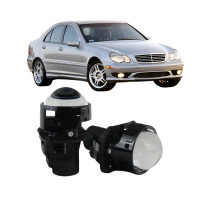 Bi-LED линзы 3" Mercedes-Benz C-Class W203 2000-2007 62W 5700K NHK JN500 / Мерседес-Бенц С-Класс (2 шт.)