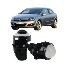 Bi-LED линзы 3" Opel Astra H 2004-2014 62W 5700K NHK JN500 / Опель Астра (2 шт.)