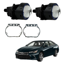 Bi-LED лінзи Toyota Camry XV55 2014-2017 3" X11 EA Light X 72/82W з перехідними рамками (2 шт.)