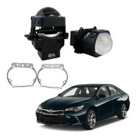 Комплект Bi-LED лінз Toyota Camry XV55 2014-2017 EA Light X 3" X12 70W з перехідними рамками (2 шт.)