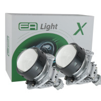 Комплект Bi-LED линз X1 3" 65/75W 5700K двухчиповых (2 шт.)