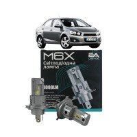 LED лампы Chevrolet Aveo 2003- H4 M6X ближний/дальний свет (4000Lm) / Шевроле Авео (комплект 2 шт.)