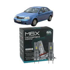 LED лампи Chevrolet Lacetti Sedan 2005- H7 M6X ближнє світло (4000Lm 5500K) / Шевроле Лачетті Седан (комплект 2 шт.)