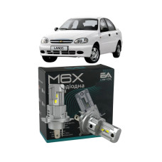 LED лампы Chevrolet Lanos 2005- H4 M6X ближний/дальний свет (4000Lm 5500K) / Шевроле Ланос (комплект 2 шт.)