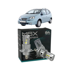 LED лампы Chevrolet Tacuma 2005- H4 M6X ближний/дальний свет (4000Lm 5500K) / Шевроле Такума (комплект 2 шт.)
