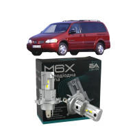 LED лампи Chevrolet Trans Sport 1997- H4 M6X ближнє/дальнє світло (4000Lm 5500K) / Шевроле Транс Спорт (комплект 2 шт.)