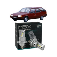 LED лампы Citroen BX 1982-1994 H4 M6X ближний/дальний свет (4000Lm 5500K) / Ситроен Bx (комплект 2 шт.)