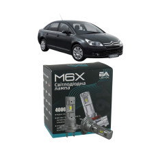 LED лампы Citroen C4 2004- H7 M6X ближний свет (4000Lm 5500K) / Ситроен С4 (комплект 2 шт.)