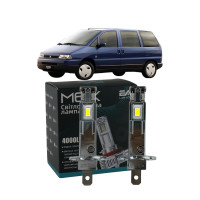 LED лампы Citroen Evasion 1996-2002 H1 M6X дальний свет (4000Lm 5500K) / Ситроен Эвазион (комплект 2 шт.)