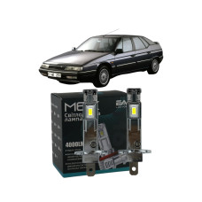 LED лампи Citroen XM 1989-2000 H1 M6X ближнє світло (4000Lm 5500K) / Сітроен Xm (комплект 2 шт.)