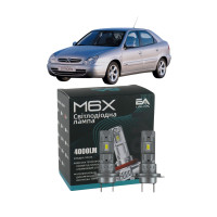 LED лампы Citroen Xsara 1997-2005 H7 M6X ближний свет (4000Lm 5500K) / Ситроен Ксара (комплект 2 шт.)