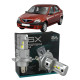 LED лампи Dacia Logan 2004- H4 M6X ближнє/дальнє світло (4000Lm 5500K) / Дачія Логан (комплект 2 шт.)