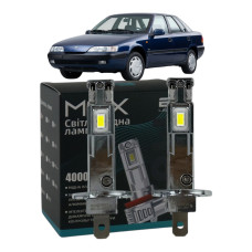 LED лампи Daewoo Espero 1991-1999 H1 M6X ближнє світло (4000Lm 5500K) / Деу Есперо (комплект 2 шт.)