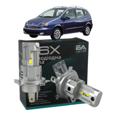 LED лампи Daewoo Rezzo 2000- H4 M6X ближнє/дальнє світло (4000Lm 5500K) / Деу Реззо (комплект 2 шт.)