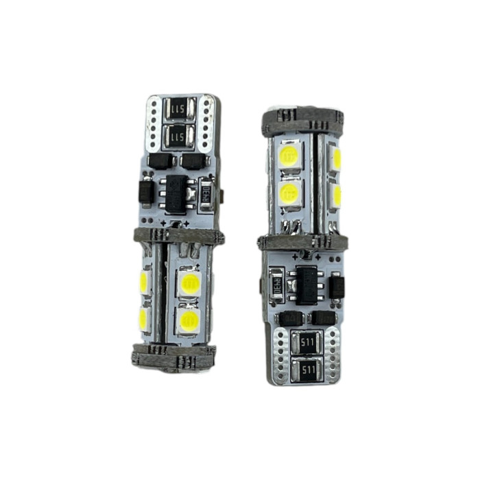 Світлодіодні автолампи W5W T10 EA Light X 10SMD 3030 720Lm з обманкою Canbus в габарити (комплект 2 шт)