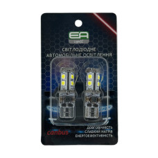 Світлодіодні автолампи W5W T10 EA Light X 10SMD 3030 720Lm з обманкою Canbus в габарити (комплект 2 шт)