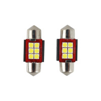 Світлодіодні лампи C5W 31 мм 6SMD (Canbus) для підсвічування салону та номера (комплект 2 шт.)