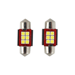 Світлодіодні лампи C5W 31 мм 6SMD (Canbus) для підсвічування салону та номера (комплект 2 шт.)