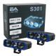 Додаткові універсальні LED фари EA Light X S301 80W/115W 12V (3 лінзи) ближнє/дальнє світло, протитуманні (комплект 2 шт.)